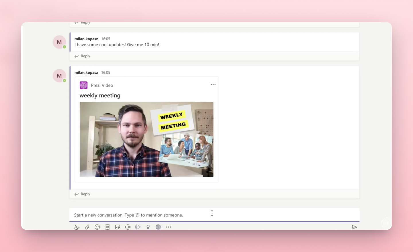 share video with Microsoft Teams